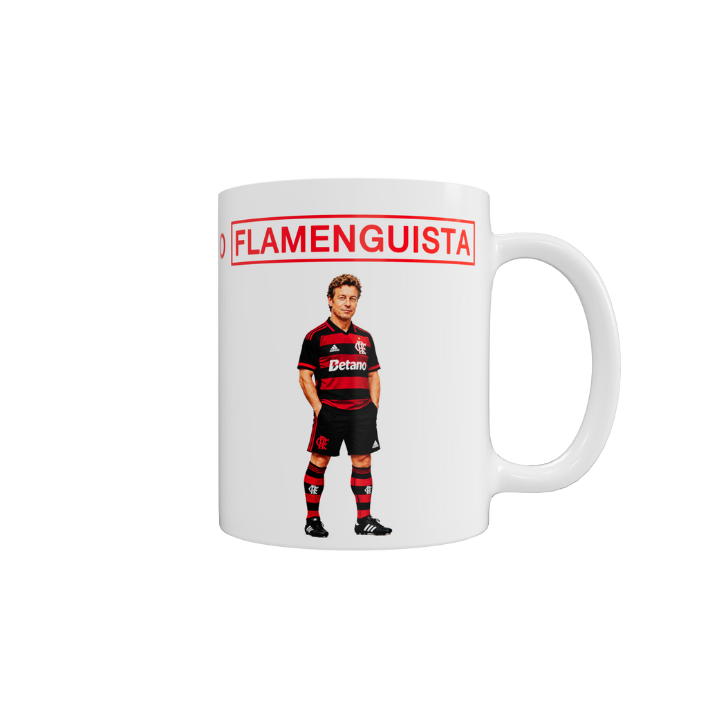O Flamenguista | Caneca Personalizada Paródia Série O Mentalista Patrick Jane Flamenguista Time Flamengo