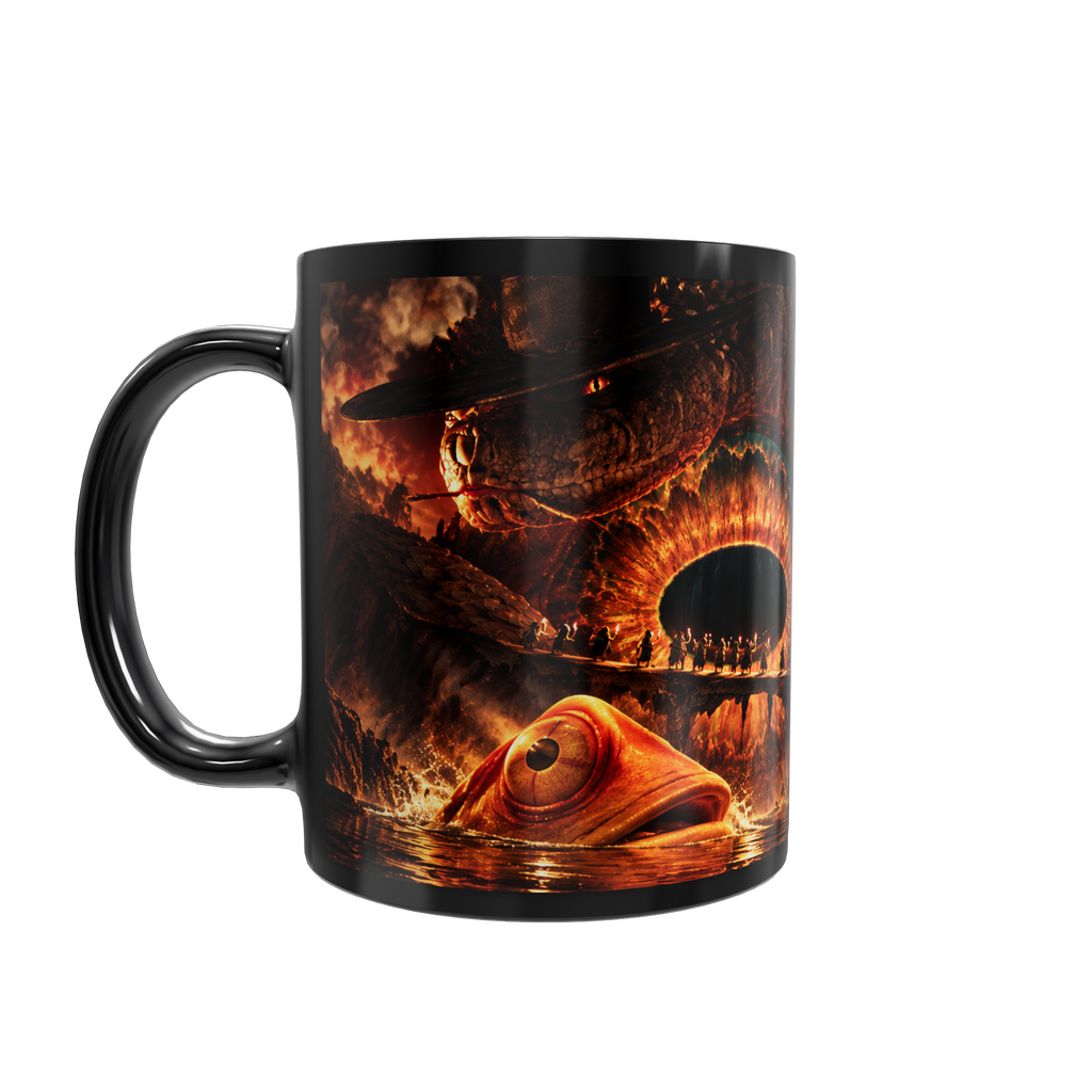 Rango - Caneca Preta | Caneca Personalizada Filme Rango Caneca Preta
