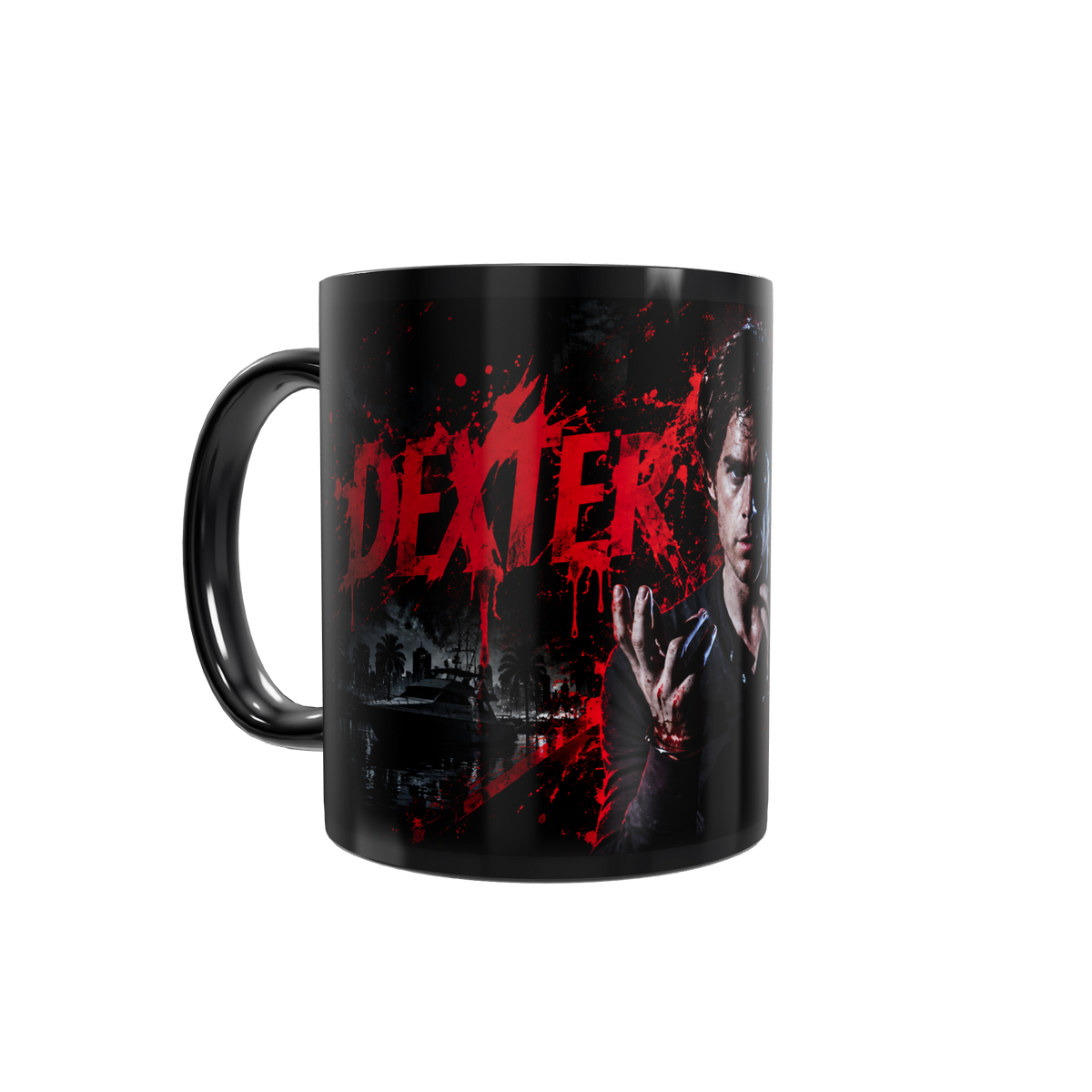 Dexter - Caneca Preta | Caneca Personalizada Série Dexter Dexter Morgan Caneca Preta
