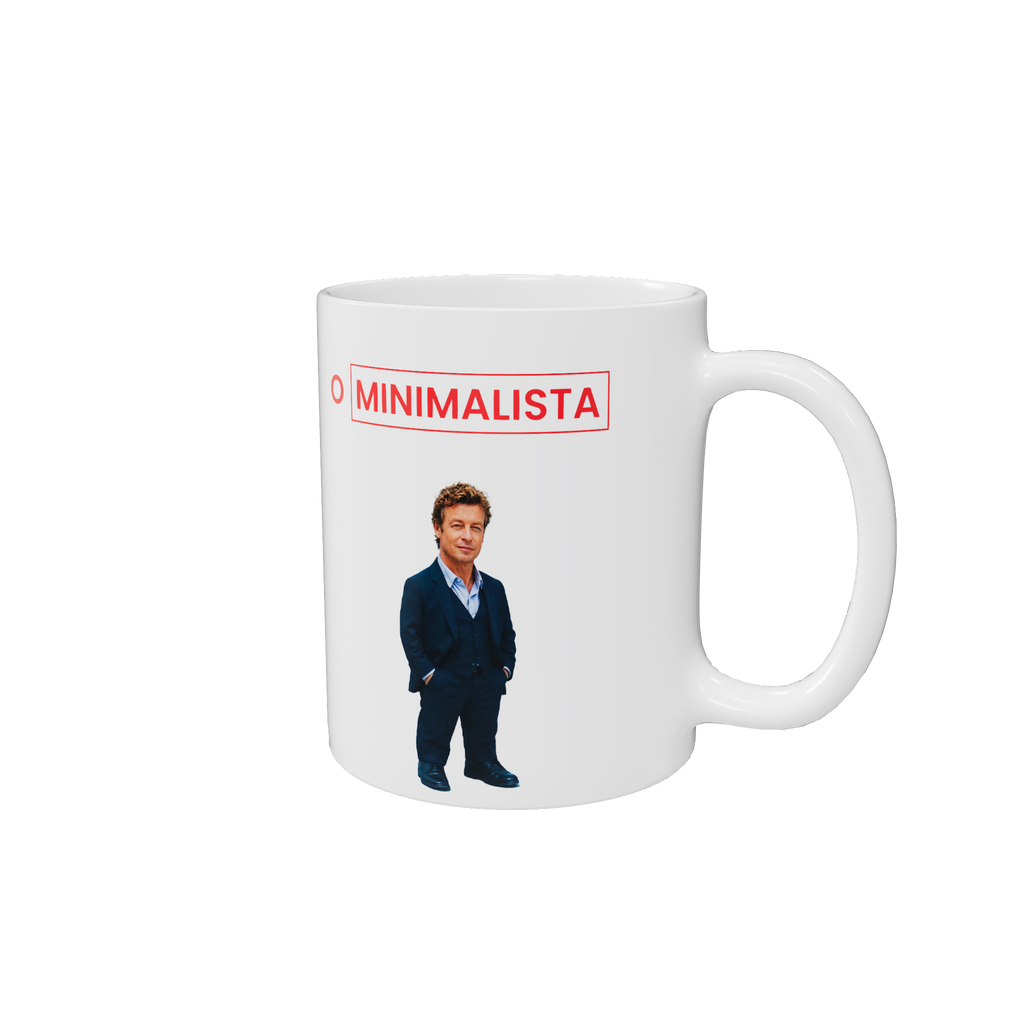 O Minimalista | Caneca Personalizada Paródia Série O Mentalista Patrick Jane Mini Canecaraio