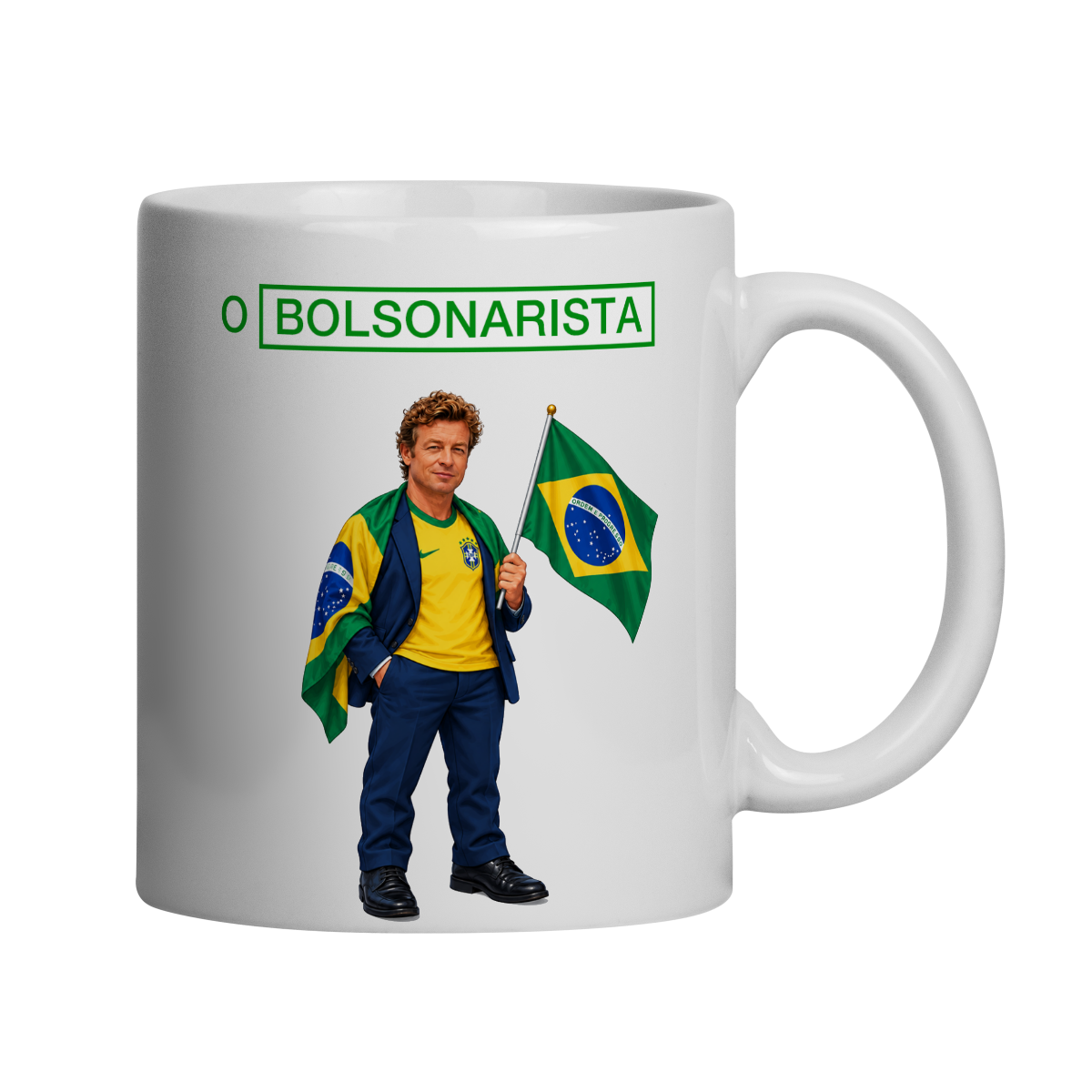 O Bolsonarista | Caneca Personalizada Série O Mentalista Patrick Jane Eleição Eleições Flávio Bolsonaro 22