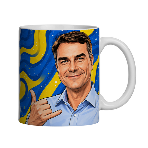 Caneca Número 22 Flávio Bolsonaro | Caneca Personalizada Flávio Bolsonaro 22 Eleição Eleições
