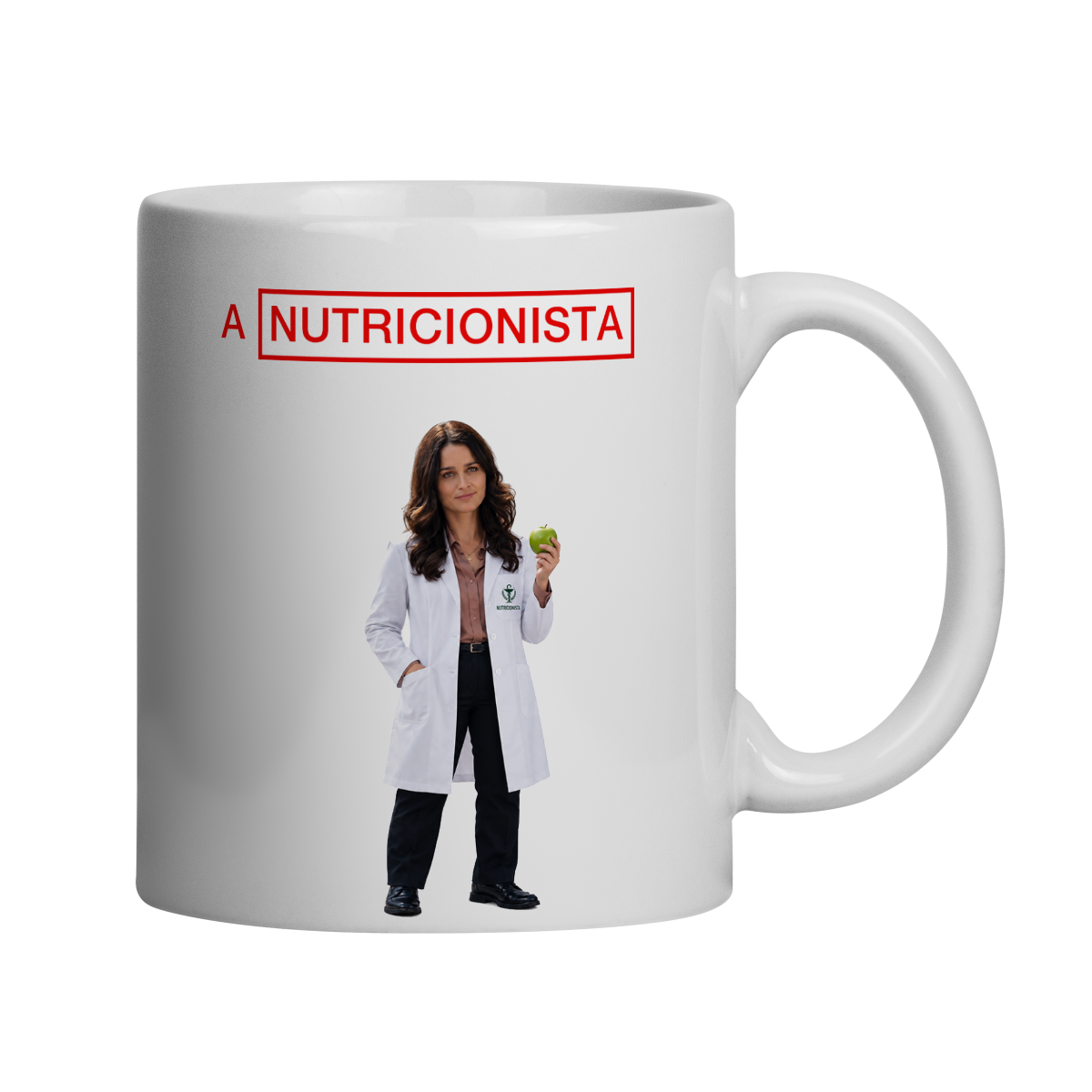 O Nutricionista/A Nutricionista | Caneca Personalizada Paródia Série O Mentalista Patrick Jane O Nutricionista Teresa Lisbon A Nutricionista Profissões Profissão