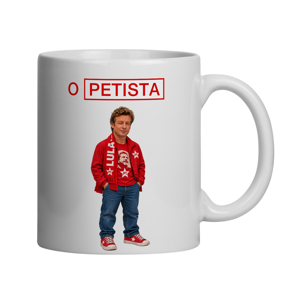 O Petista | Caneca Personalizada Série O Mentalista Patrick Jane Eleição Eleições Luis Inácio da Silva Lula 13 PT