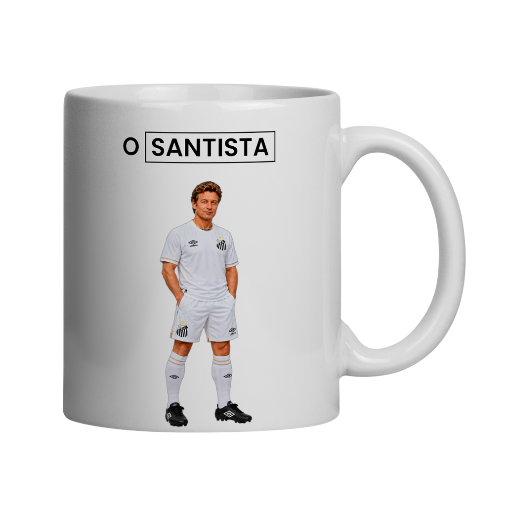 O Santista | Caneca Personalizada Paródia Série O Mentalista Patrick Jane Santista Time Santos